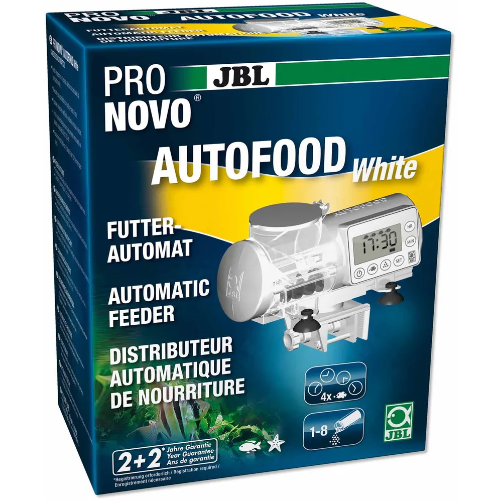 JBL ProNovo AutoFood - Hvid Foderautomat til akvariefisk